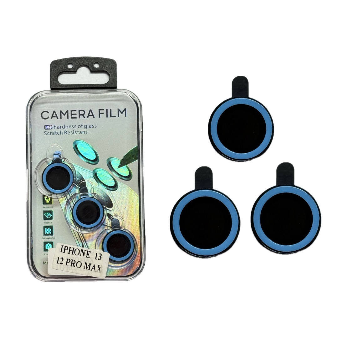 گلس لنز شبرنگ آیفون و سامسونگ آبی (محافظ لنز)