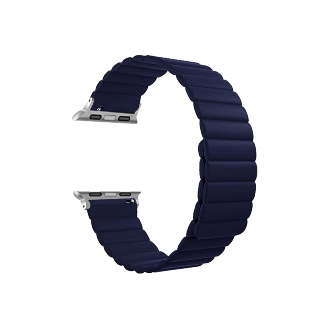 بند اپل واچ سیلیکون لینک مگنتی رنگ سرمه ای