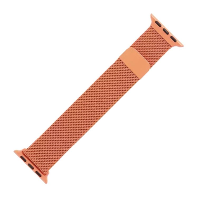 بند اپل واچ نارنجی زنانه مگنتی استیل