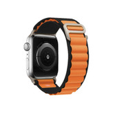 بند apple watch مشکی نارنجی سری الترا در سایز های متفاوت