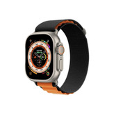 بند اپل واچ مشکی نارنجی مردانه محکم پارچه ای ضد حساسیت