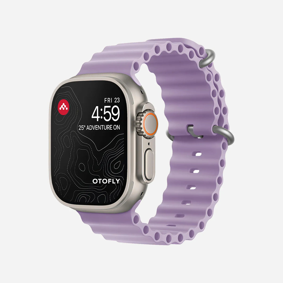 بند اپل واچ اوشن لوپ سیلیکونی ضد حساسیت بنفش