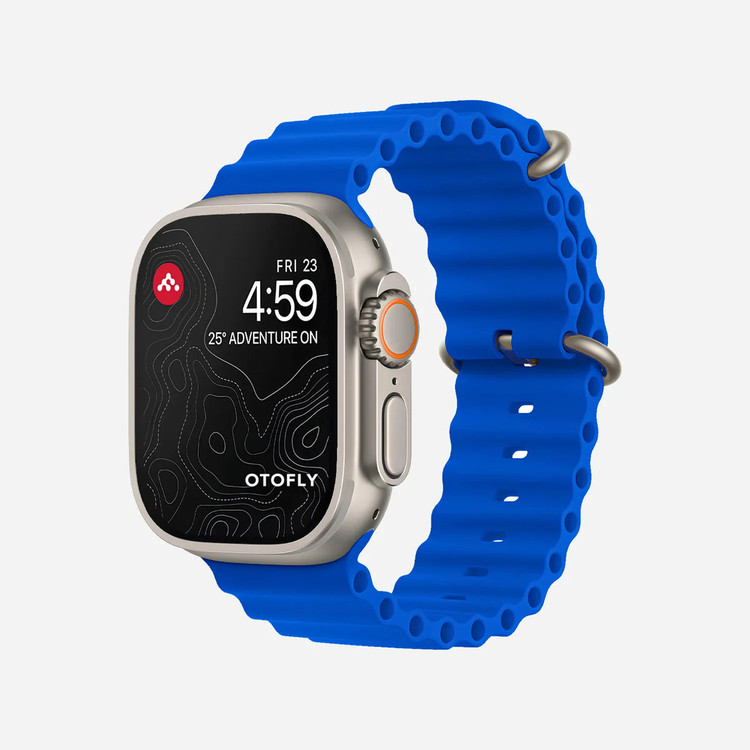 بند اپل واچ اپرجینال اوشن لوپ آبی و آبی پر رنگ برای تمام سایز ها