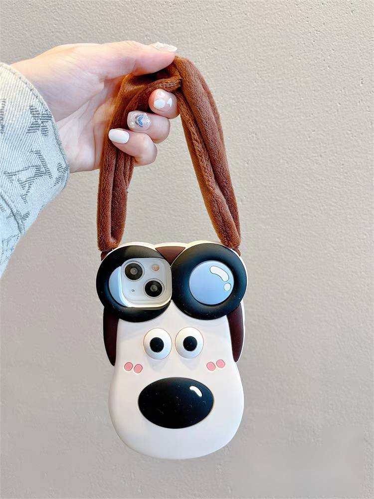 قاب فانتزی عروسکی آیفون بت گوش مخملی