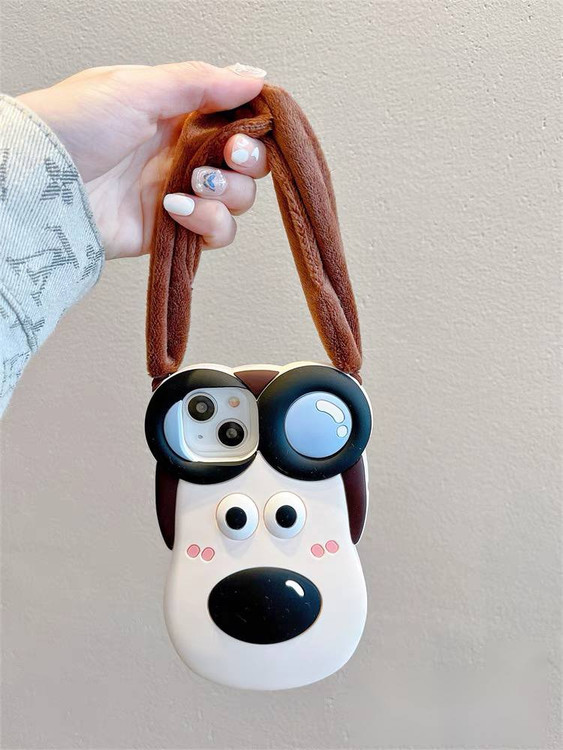 قاب فانتزی عروسکی آیفون بت گوش مخملی