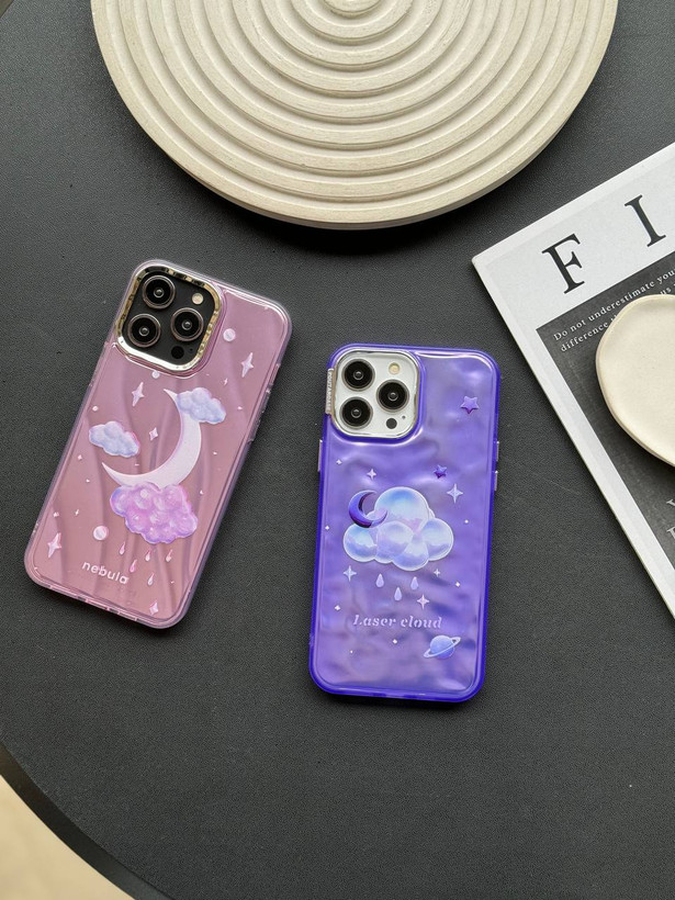 قاب iphone 3D dreamy moon pink
