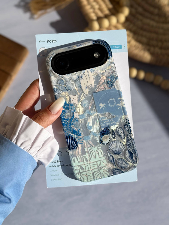 قاب آیفون آبی