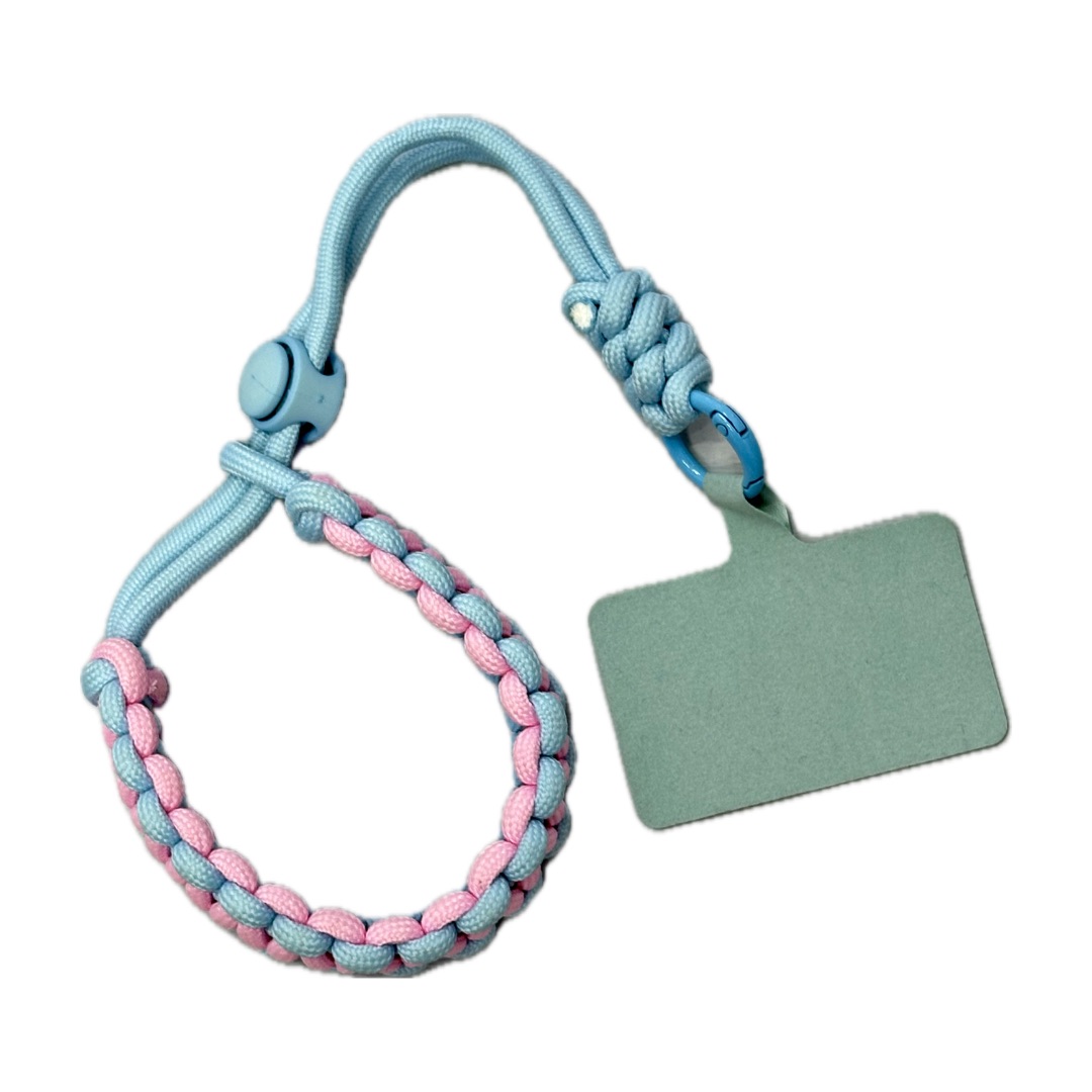 بند آویز مچی بافت رنگ صورتی رنگ آبی