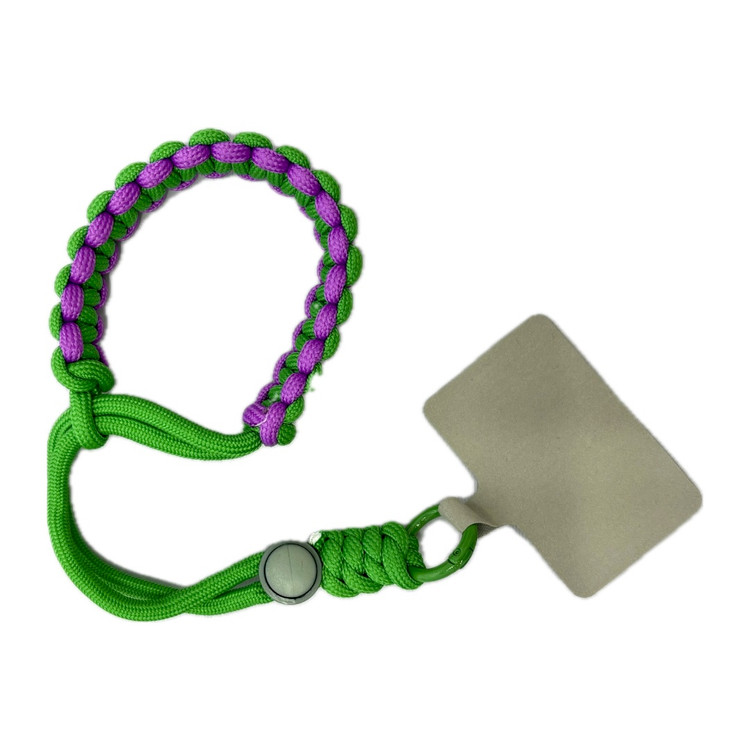 آویز بند طنابی بافت بنفش