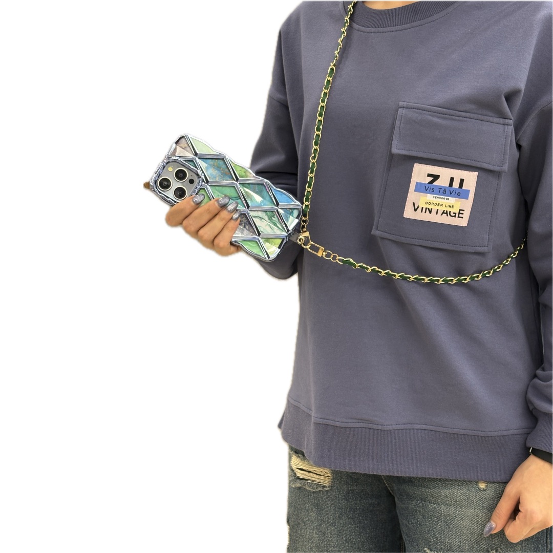 بند آویز گوشی سبز