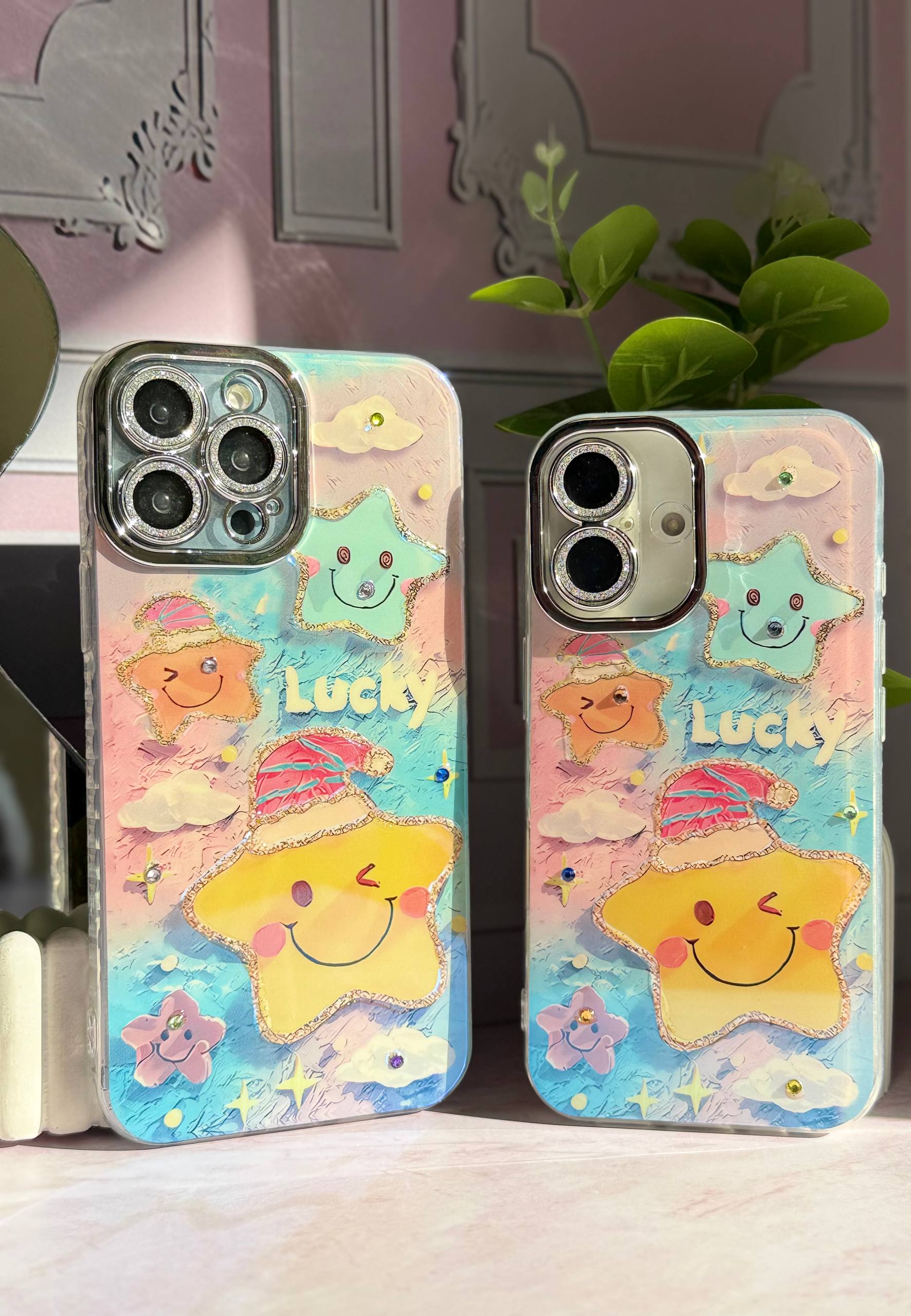 قاب فانتزی آیقون با محافظ لنز اکلیلی