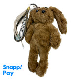 آویز کیف ۵ تیکه خرگوش قهوه ای عروسکی پشمالو