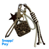 کاور ایرپاد پلنگی مخملی آویز کیف