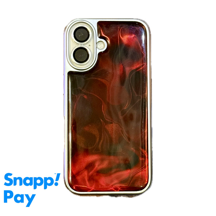 قاب آیفون طرح Red Wine با لبه کروم ضد ضربه