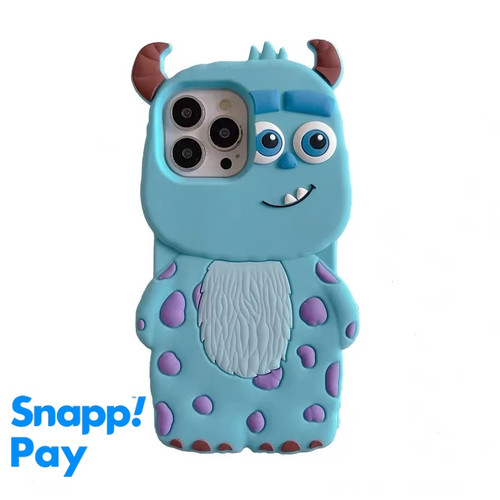 قاب آیفون طرح سالیوان شاخ دار 3D سیلیکونی فانتزی کاورسین