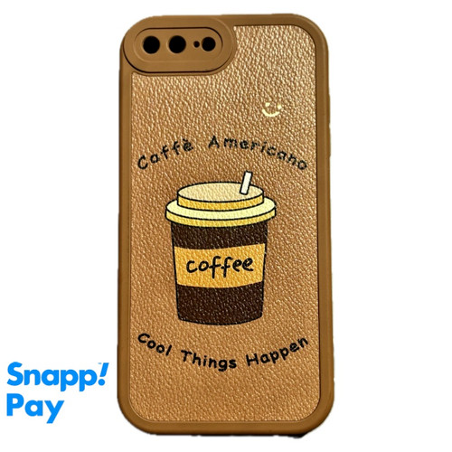 قاب آیفون طرح Caffè americano با تم قهوه و کیفیت عالی - کاورسین