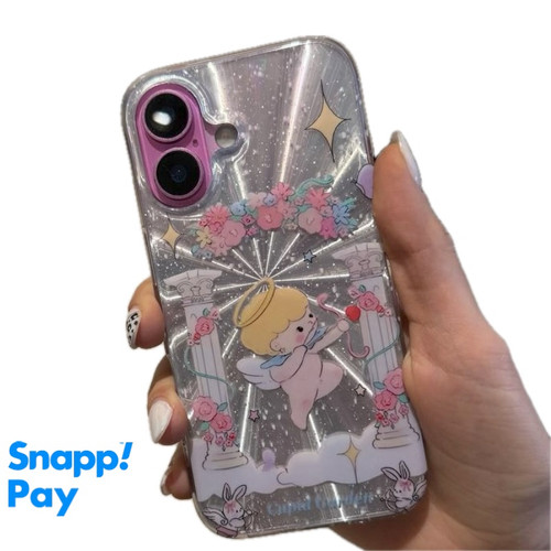 خرید قاب آیفون طرح فرشته کوچولو شاین فانتزی و شیک