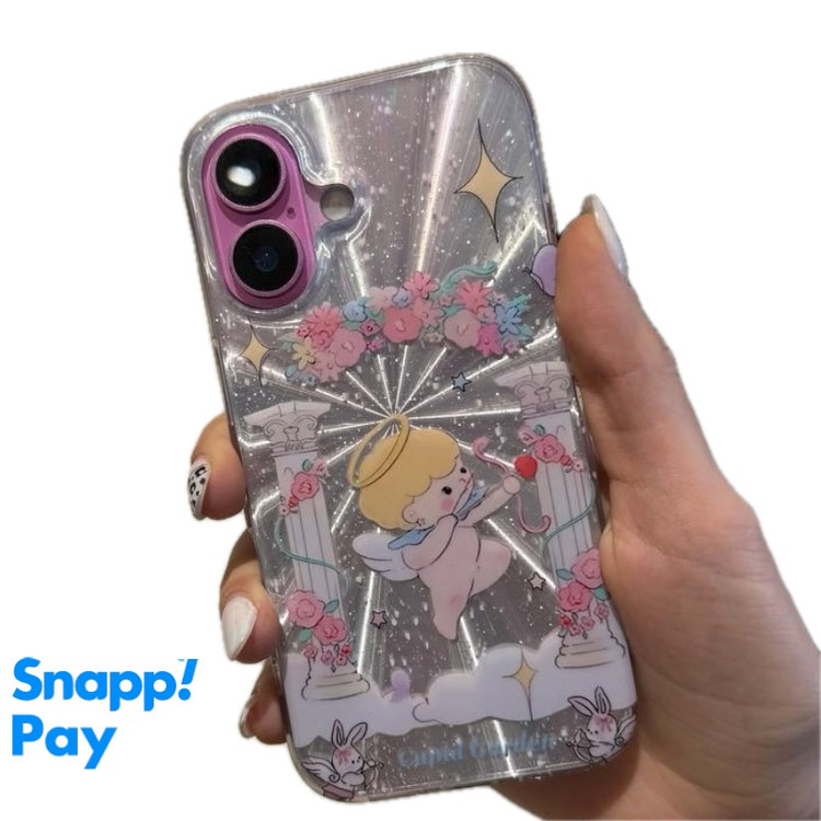 خرید قاب آیفون طرح فرشته کوچولو شاین فانتزی و شیک