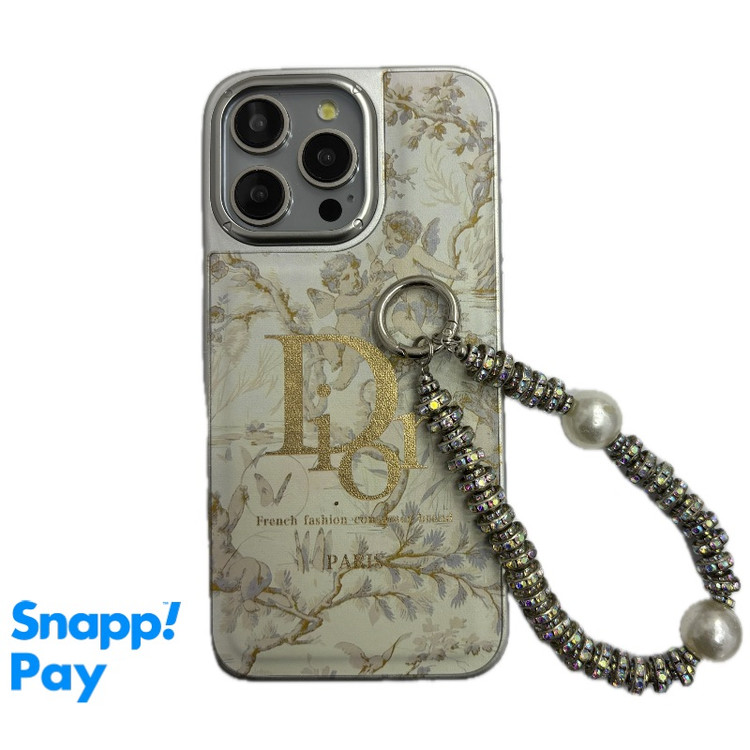 قاب آیفون دیور پاریس Dior Paris با آویز ست و لبه کروم ضد زردی