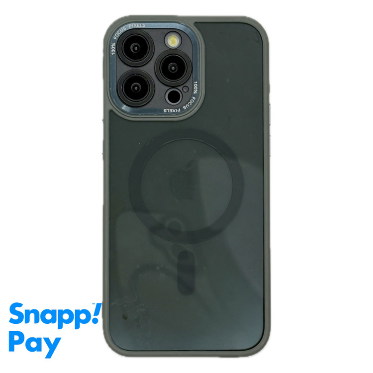 قاب آیفون Fucus Pixels رنگ نچرال با مگسیف و محافظ لنز