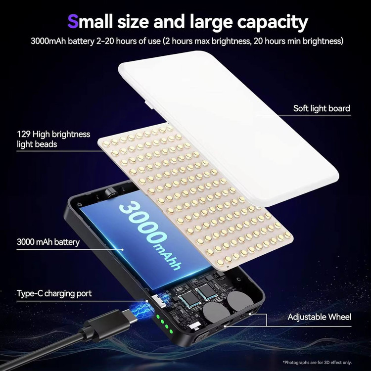 نور RGB D10S با 129 رنگ قابل تنظیم