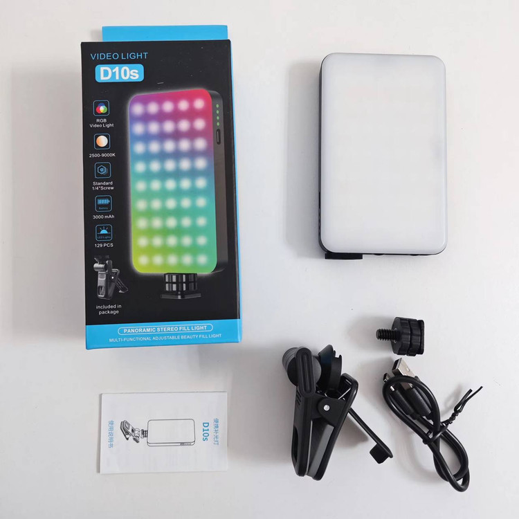 نور RGB D10S با باتری قابل شارژ